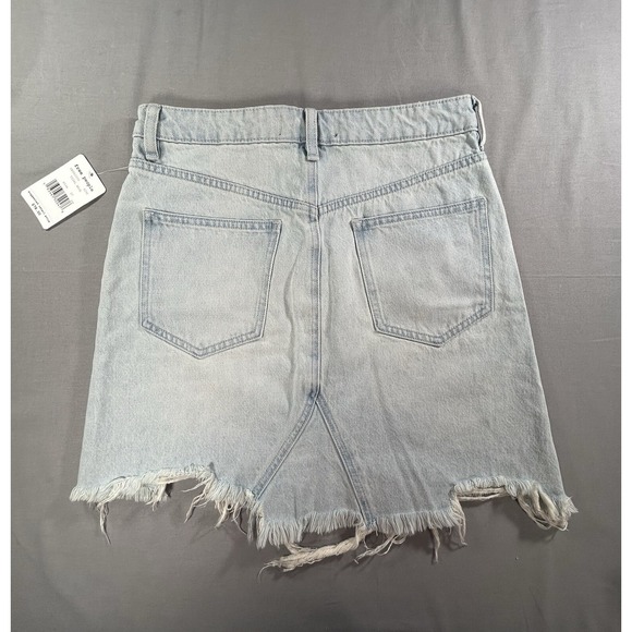 Skirt Free People Tidal Wave Denim women's 27 Small New - Picture 10 of 14